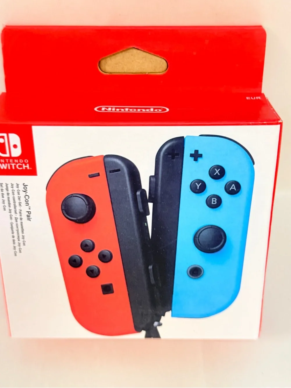 Nintendo Joy-Con Pair in Bright Red and Bright Blue